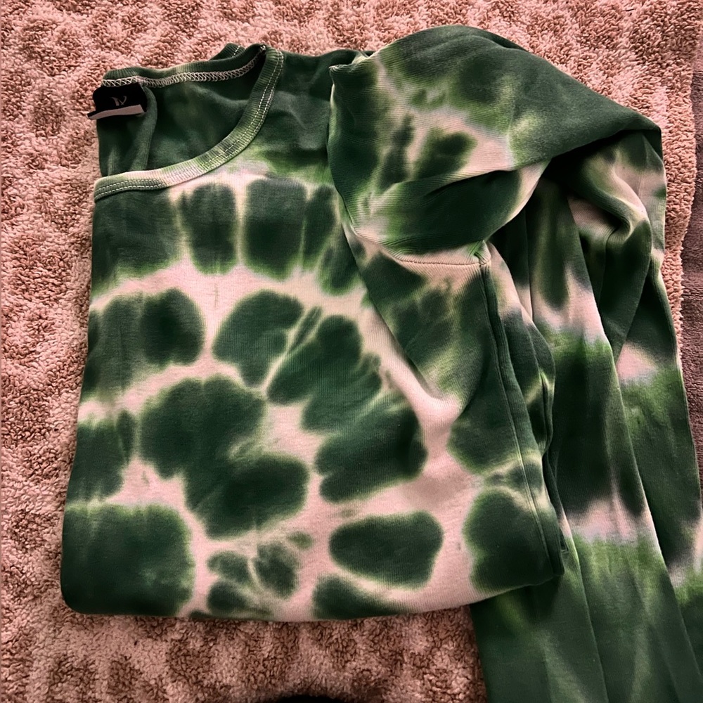 Realisation Par Green Tie-Dye Long Sleeve Tee